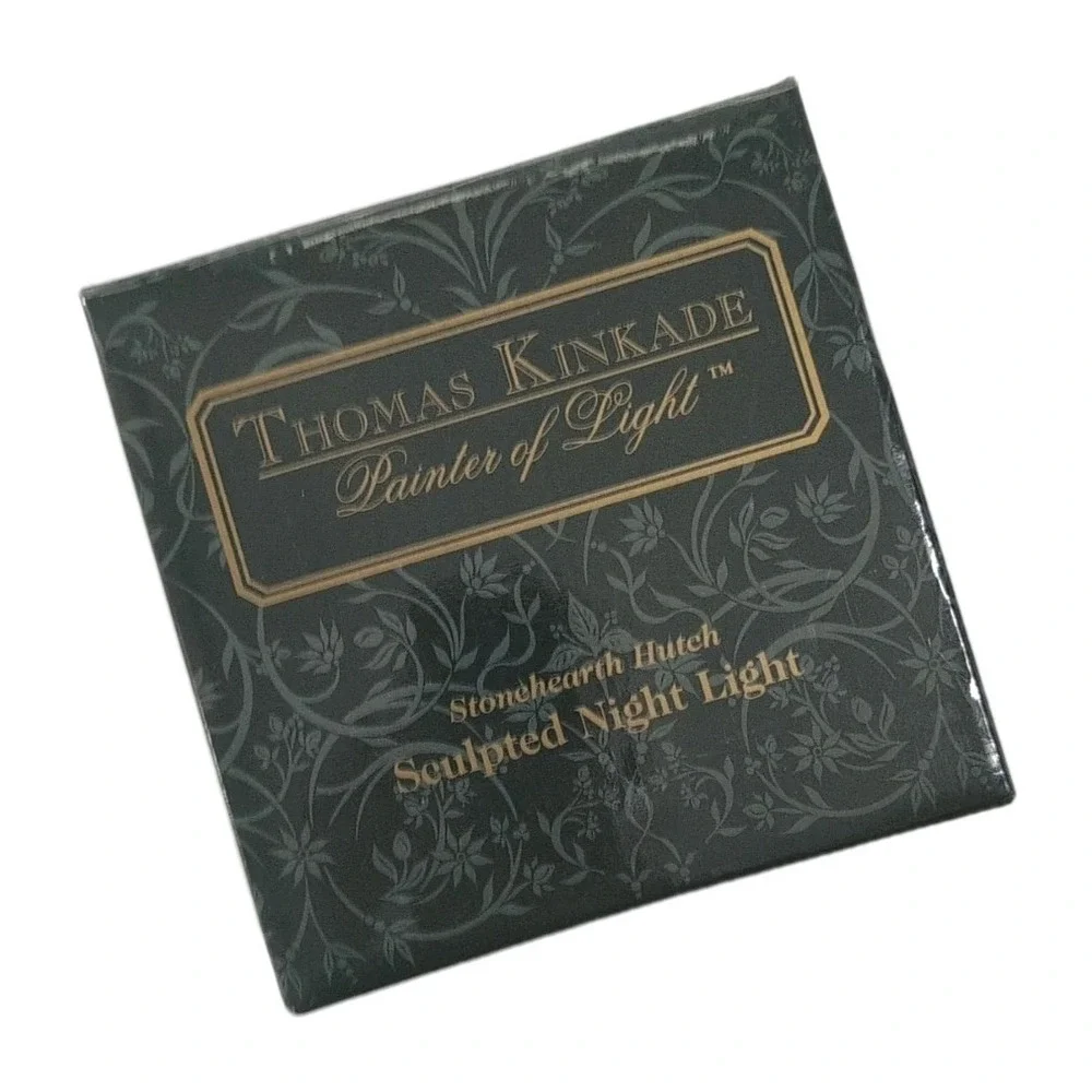 Thomas Kinkade Snowy‎ Cottage STONEHEARTH HUTCH Sculpted Night Light - New